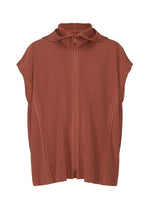 A product shot of the HOMME PLISSÉ ISSEY MIYAKE MONTHLY COLORS AUGUST shirt in adamite brown (46).