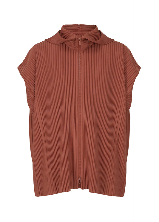 A product shot of the HOMME PLISSÉ ISSEY MIYAKE MONTHLY COLORS AUGUST shirt in adamite brown (46).