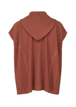 A detail shot of the HOMME PLISSÉ ISSEY MIYAKE MONTHLY COLORS AUGUST shirt.