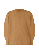 A product shot of the HOMME PLISSÉ ISSEY MIYAKE MONTHLY COLORS OCTOBER shirt in paesina brown (45).