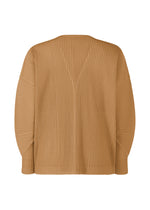 A detail shot of the HOMME PLISSÉ ISSEY MIYAKE MONTHLY COLORS OCTOBER shirt.