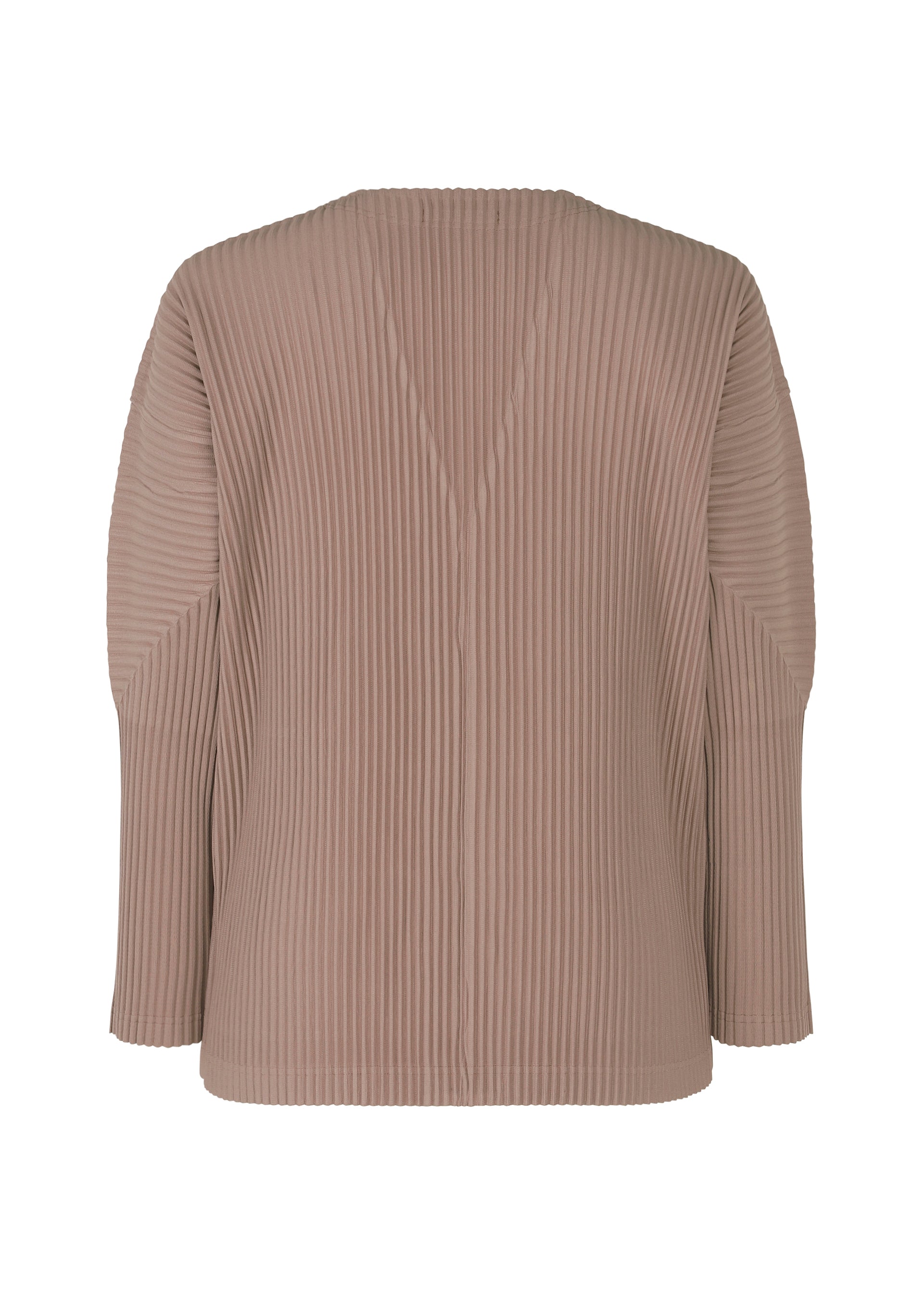 A detail shot of the HOMME PLISSÉ ISSEY MIYAKE COLOR PLEATS shirt.