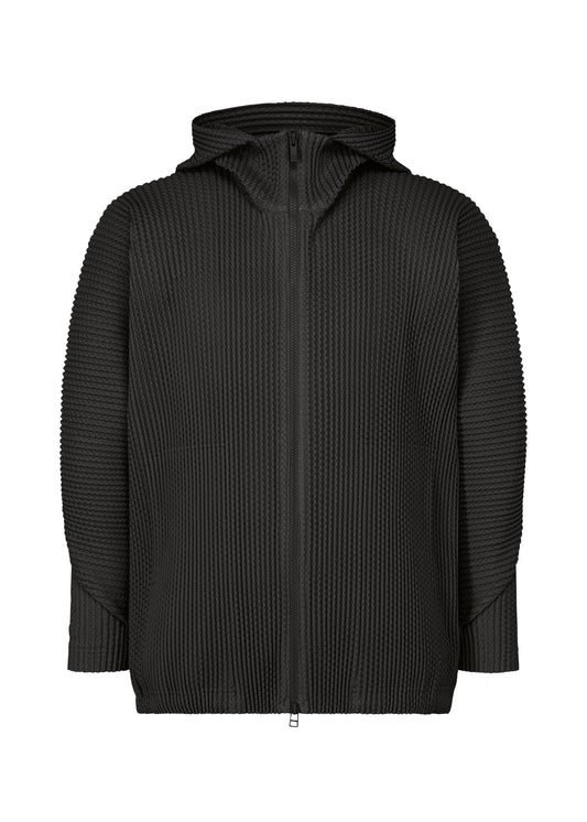 A product shot of the HOMME PLISSÉ ISSEY MIYAKE WICKERWORK MESH shirt in black (15).