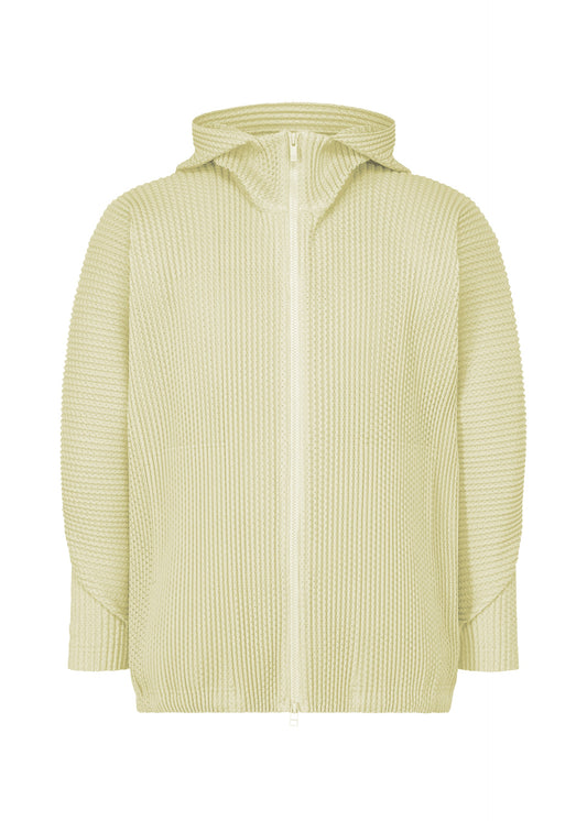 A product shot of the HOMME PLISSÉ ISSEY MIYAKE WICKERWORK MESH shirt in ivory (41).