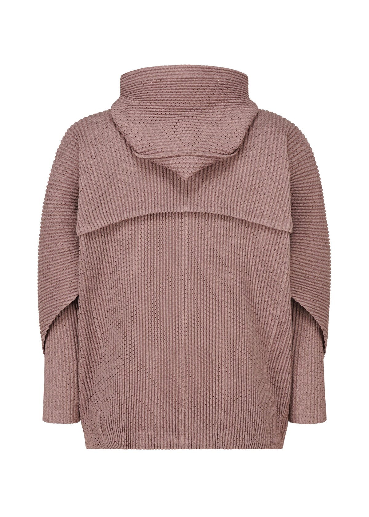 A detail shot of the HOMME PLISSÉ ISSEY MIYAKE WICKERWORK MESH shirt.