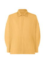 A product shot of the HOMME PLISSÉ ISSEY MIYAKE MONTHLY COLORS AUGUST shirt in dendrite beige (47).