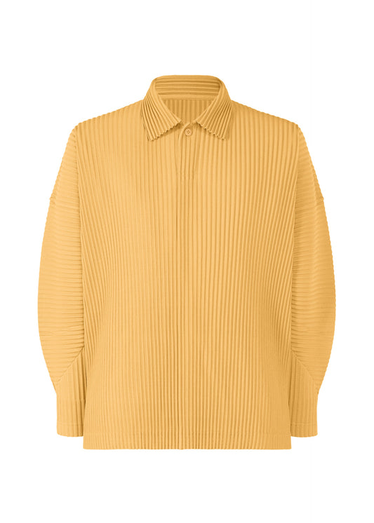 A product shot of the HOMME PLISSÉ ISSEY MIYAKE MONTHLY COLORS AUGUST shirt in dendrite beige (47).
