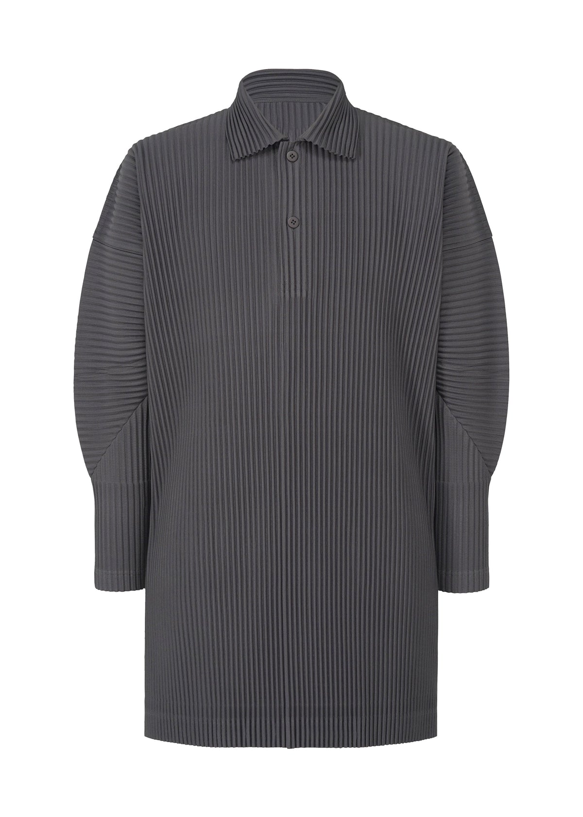 A product shot of the HOMME PLISSÉ ISSEY MIYAKE MONTHLY COLORS DECEMBER clothing in septarian blue (76).