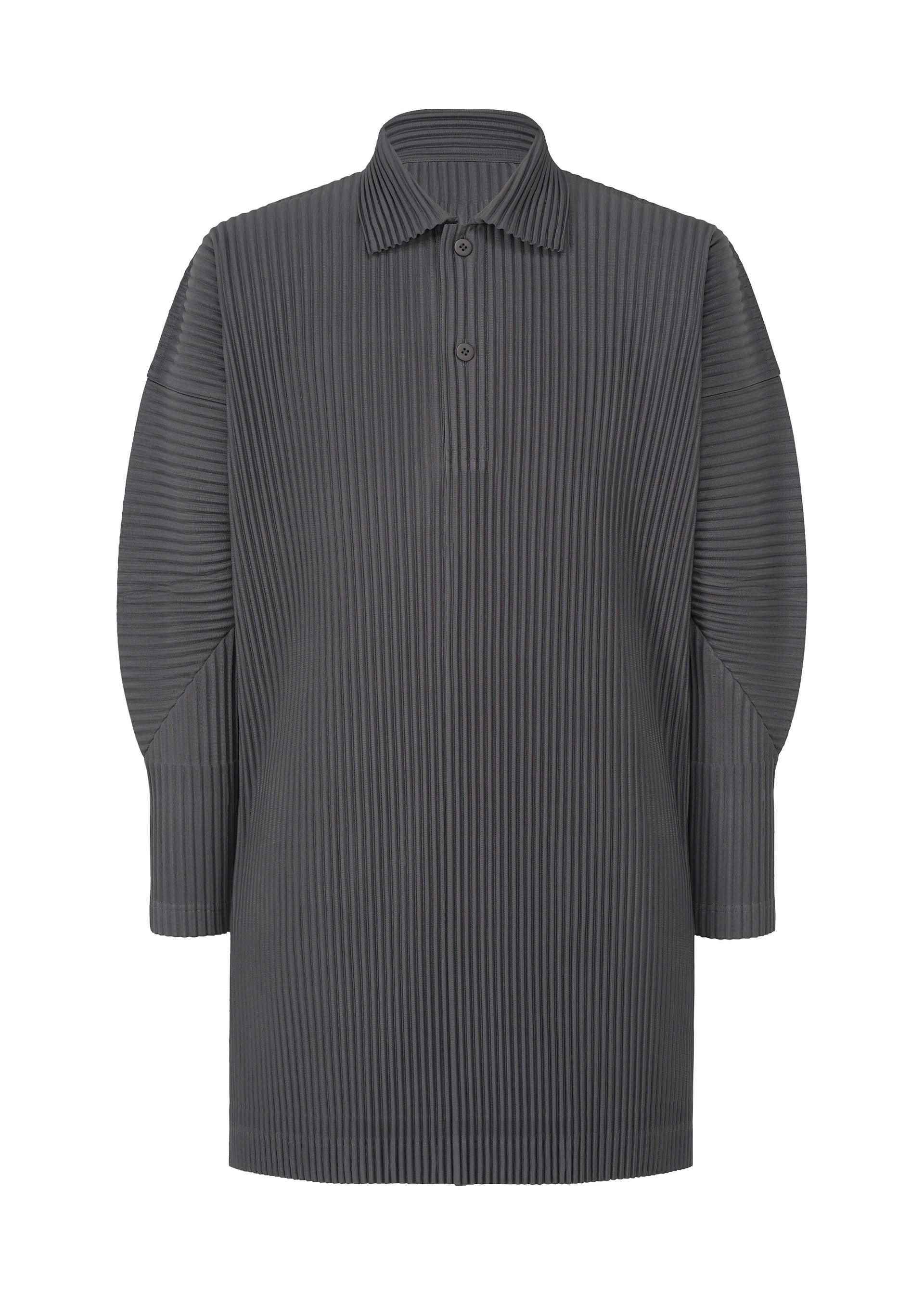 A product shot of the HOMME PLISSÉ ISSEY MIYAKE MONTHLY COLORS DECEMBER clothing in septarian blue (76).