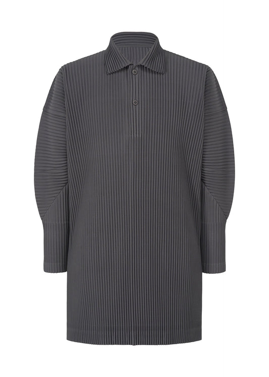 A product shot of the HOMME PLISSÉ ISSEY MIYAKE MONTHLY COLORS DECEMBER clothing in septarian blue (76).