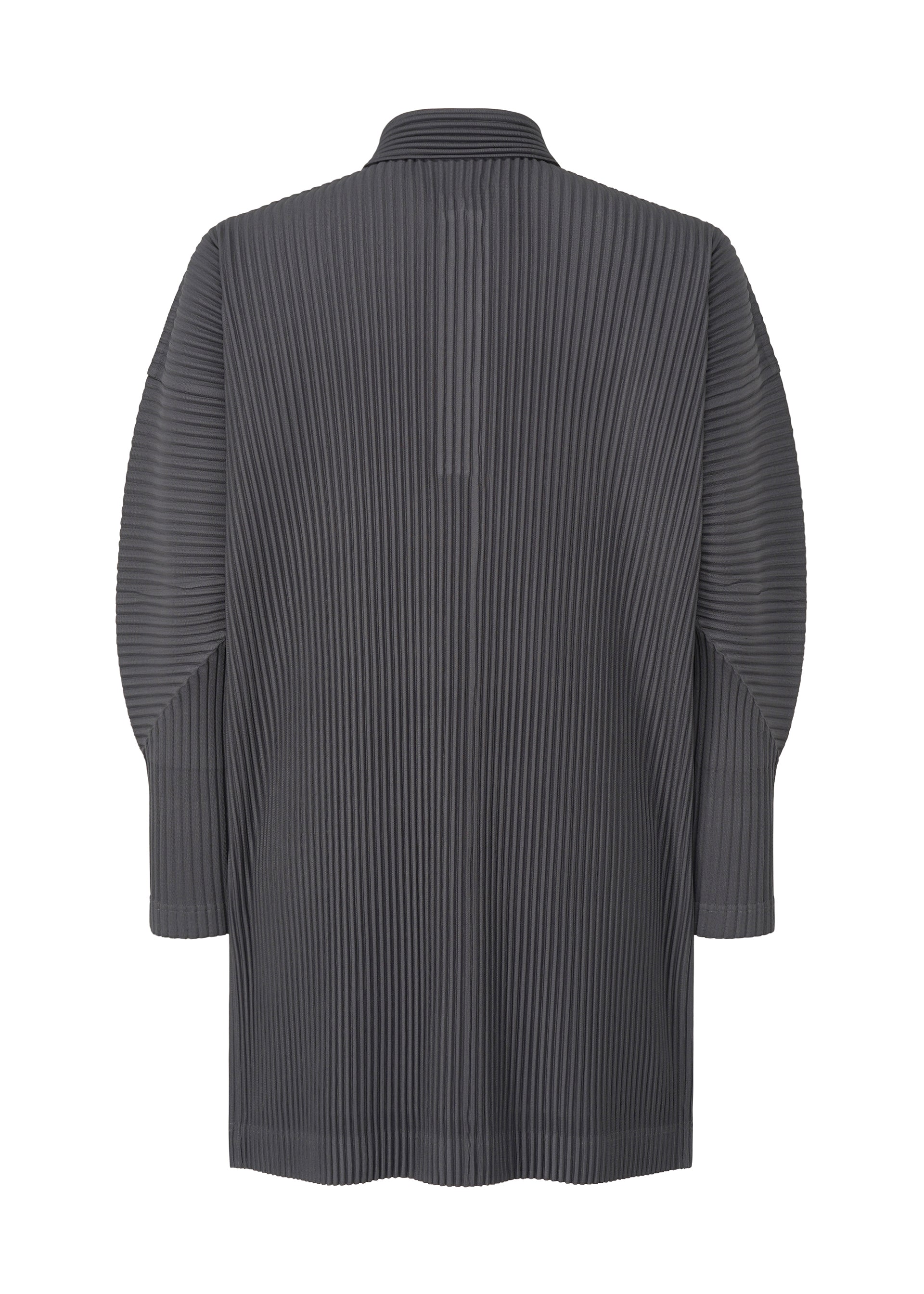 A detail shot of the HOMME PLISSÉ ISSEY MIYAKE MONTHLY COLORS DECEMBER clothing.