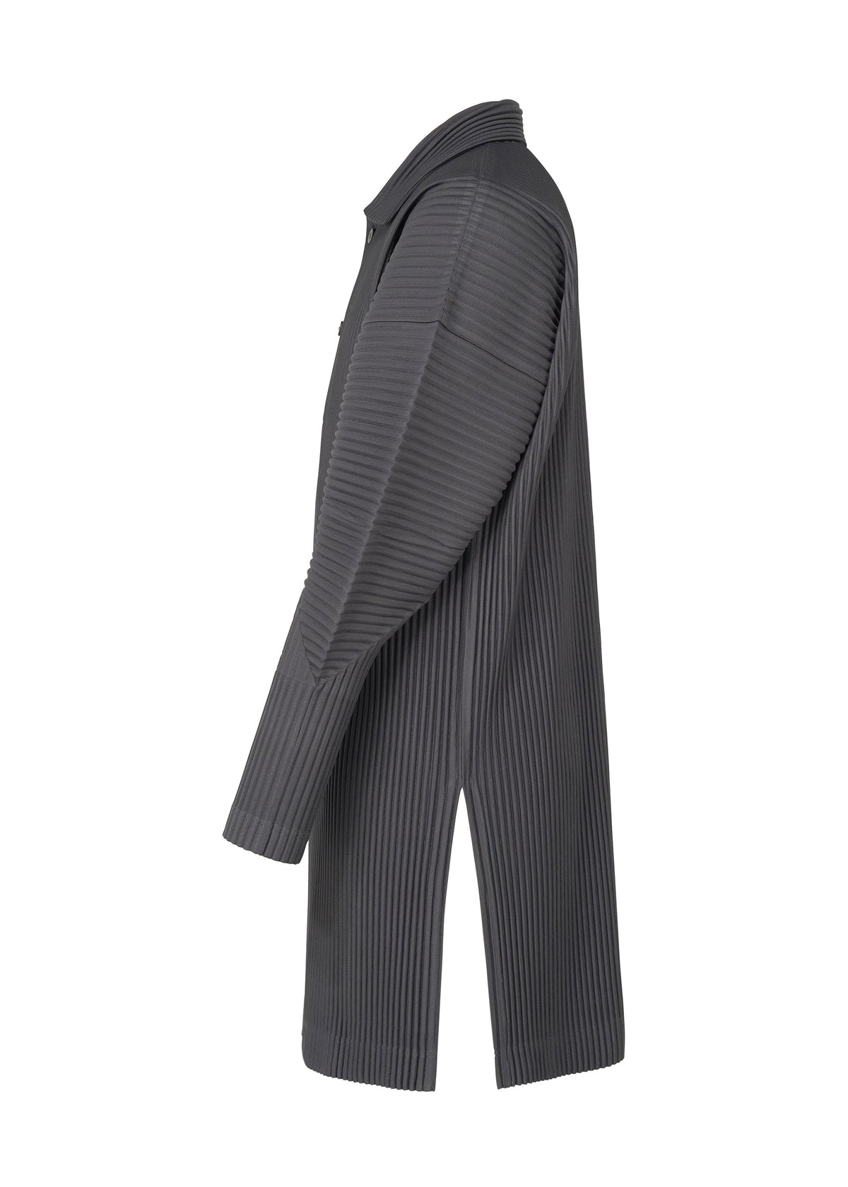 A detail shot of the HOMME PLISSÉ ISSEY MIYAKE MONTHLY COLORS DECEMBER clothing.