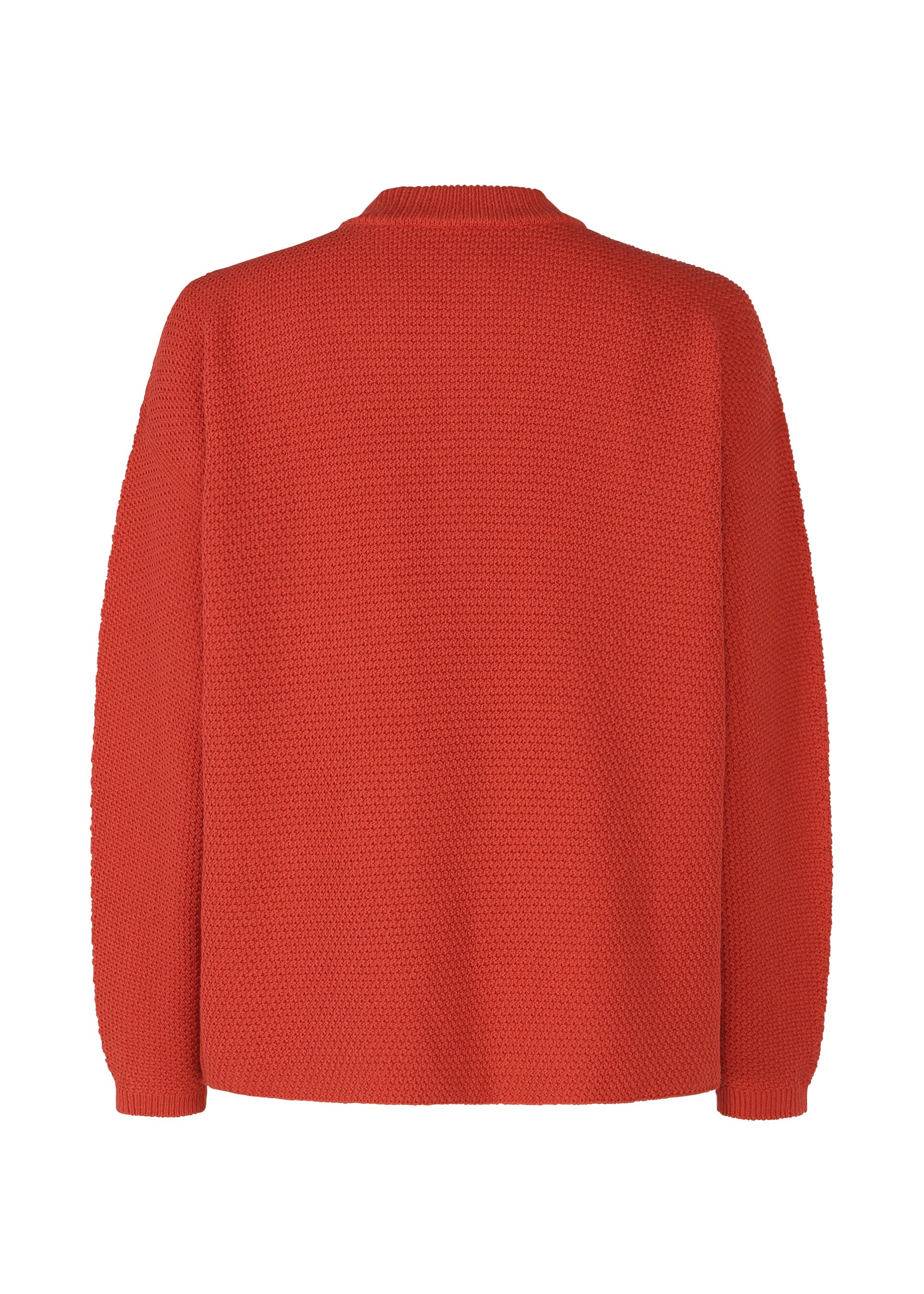 A detail shot of the HOMME PLISSÉ ISSEY MIYAKE RUSTIC KNIT jacket.