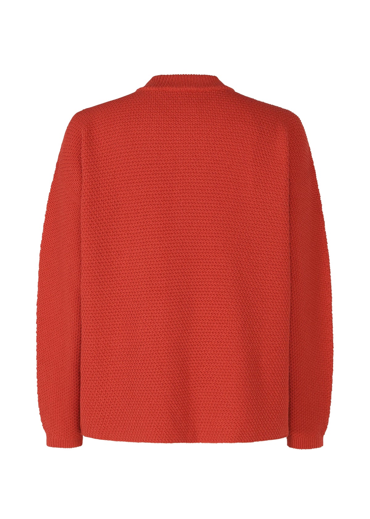 A detail shot of the HOMME PLISSÉ ISSEY MIYAKE RUSTIC KNIT jacket.