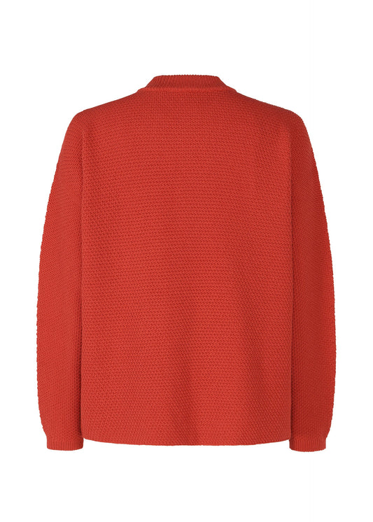 A detail shot of the HOMME PLISSÉ ISSEY MIYAKE RUSTIC KNIT jacket.