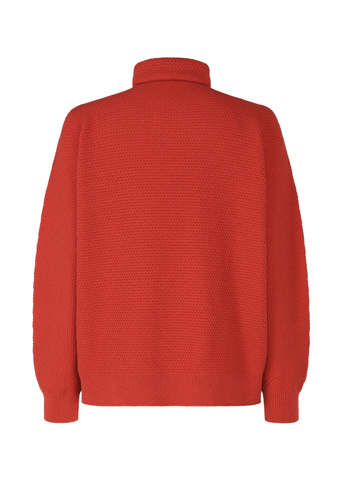 A detail shot of the HOMME PLISSÉ ISSEY MIYAKE RUSTIC KNIT top.