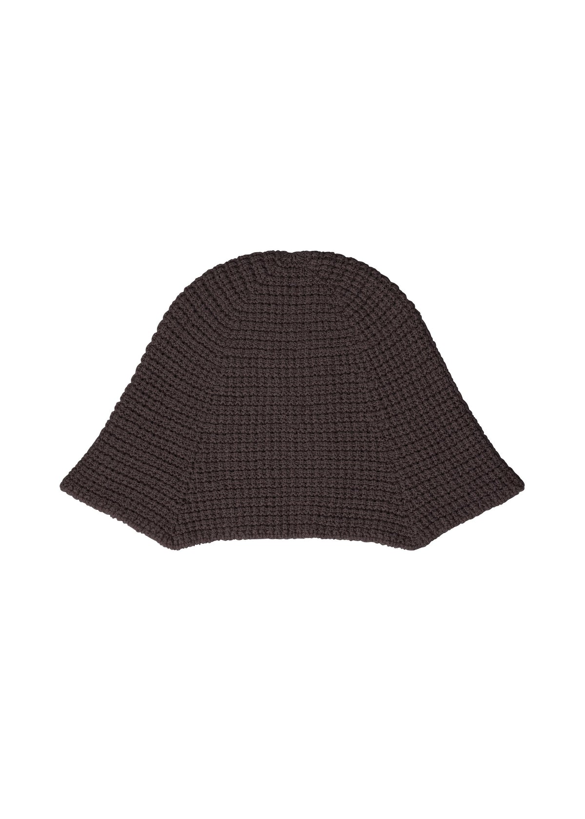 A product shot of the HOMME PLISSÉ ISSEY MIYAKE CROCHET HAT cap in brown (44).