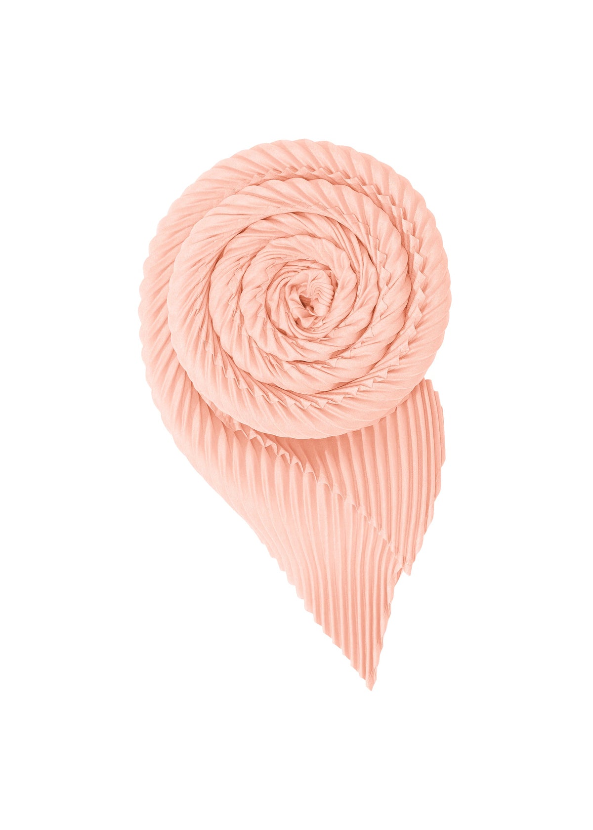 A product shot of the HOMME PLISSÉ ISSEY MIYAKE ANTIPASTO stole in light pink (21).