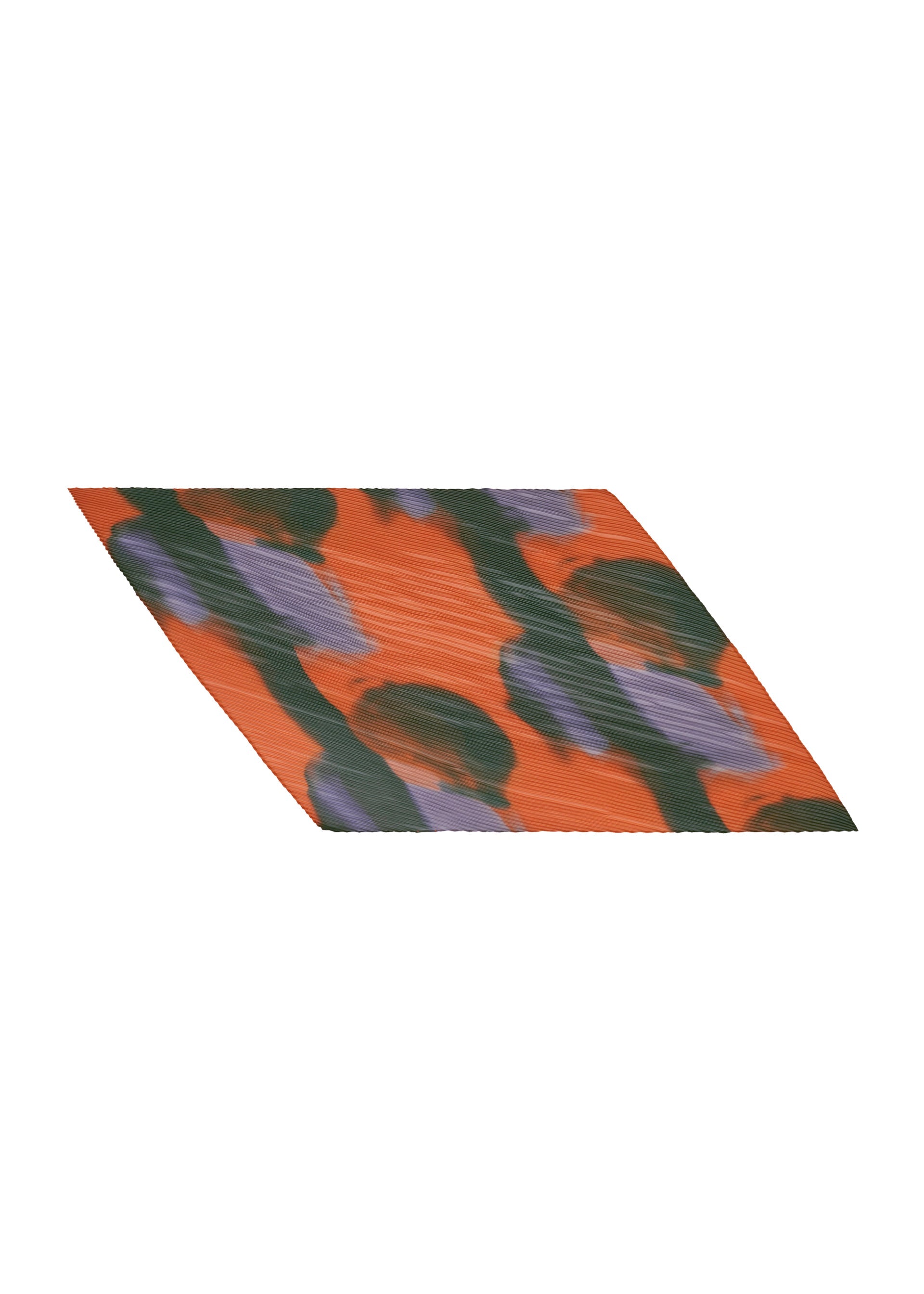 A product shot of the HOMME PLISSÉ ISSEY MIYAKE DAWN STOLE stole in orange (32).