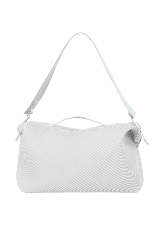 A product shot of the HOMME PLISSÉ ISSEY MIYAKE PLEATS TRAVEL BAG bag in manarola blue grey (71).