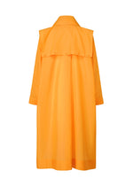 A detail shot of the HOMME PLISSÉ ISSEY MIYAKE CRYSTALLINE WOOL BLEND coat.