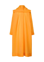 A detail shot of the HOMME PLISSÉ ISSEY MIYAKE CRYSTALLINE WOOL BLEND coat.