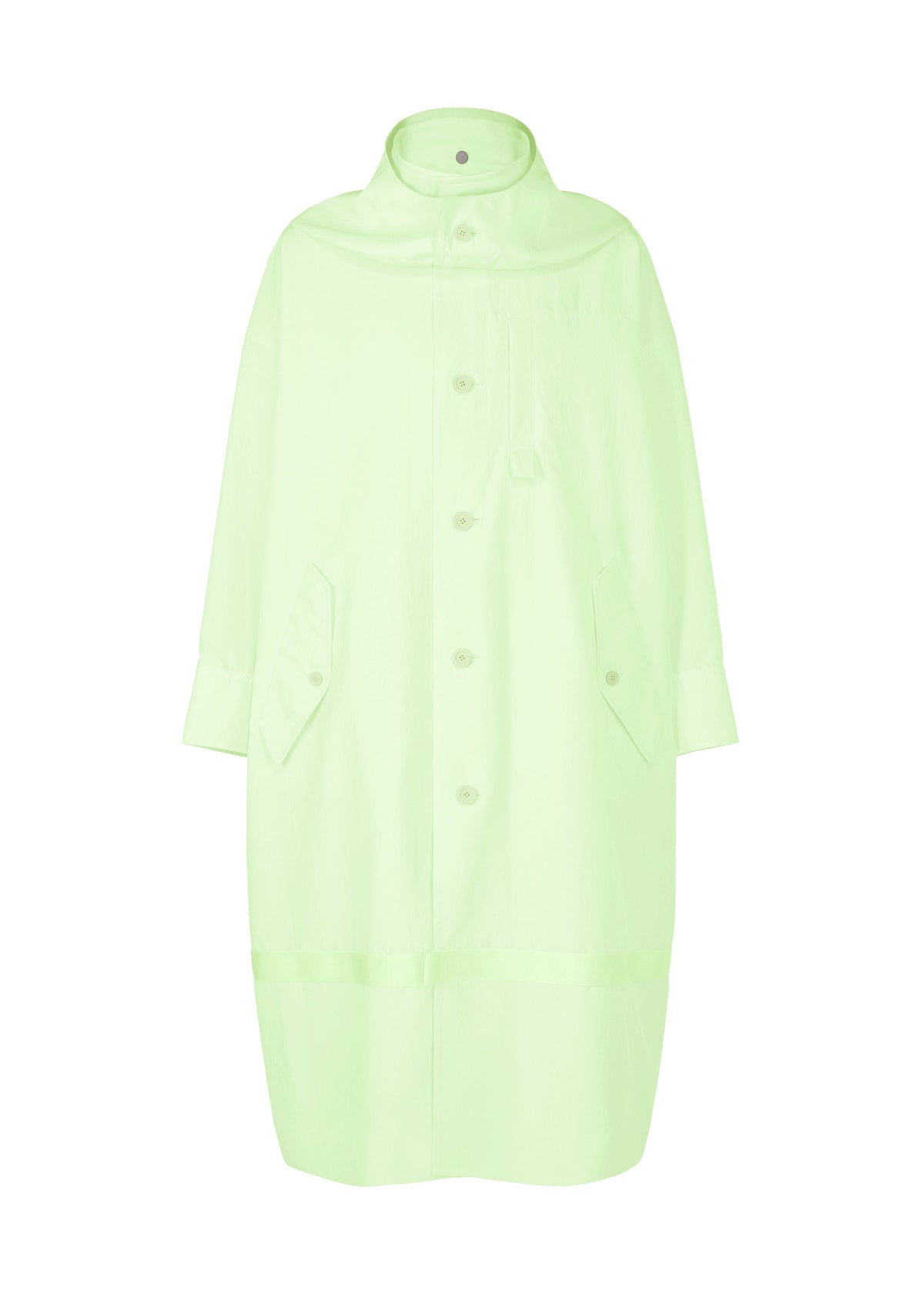 A product shot of the HOMME PLISSÉ ISSEY MIYAKE CARRIER CARRIED clothing in white green (06).