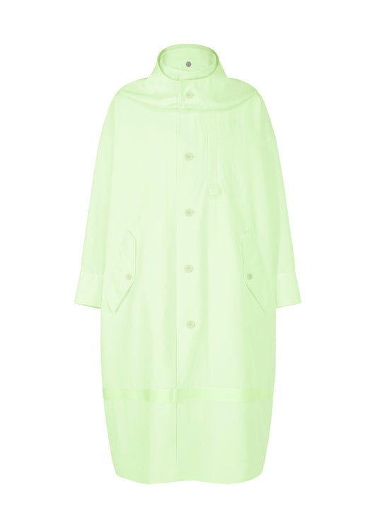 A product shot of the HOMME PLISSÉ ISSEY MIYAKE CARRIER CARRIED clothing in white green (06).