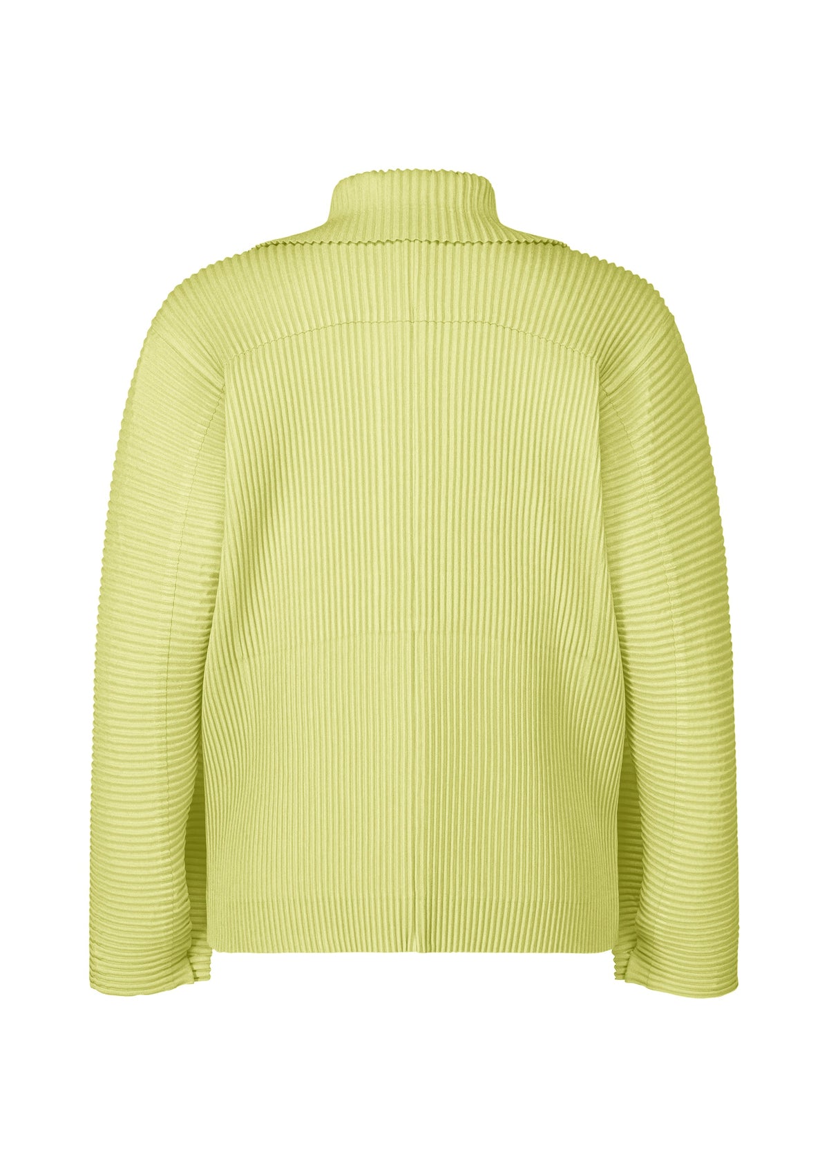 A detail shot of the HOMME PLISSÉ ISSEY MIYAKE LINEN LIKE jacket.