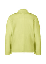 A detail shot of the HOMME PLISSÉ ISSEY MIYAKE LINEN LIKE jacket.