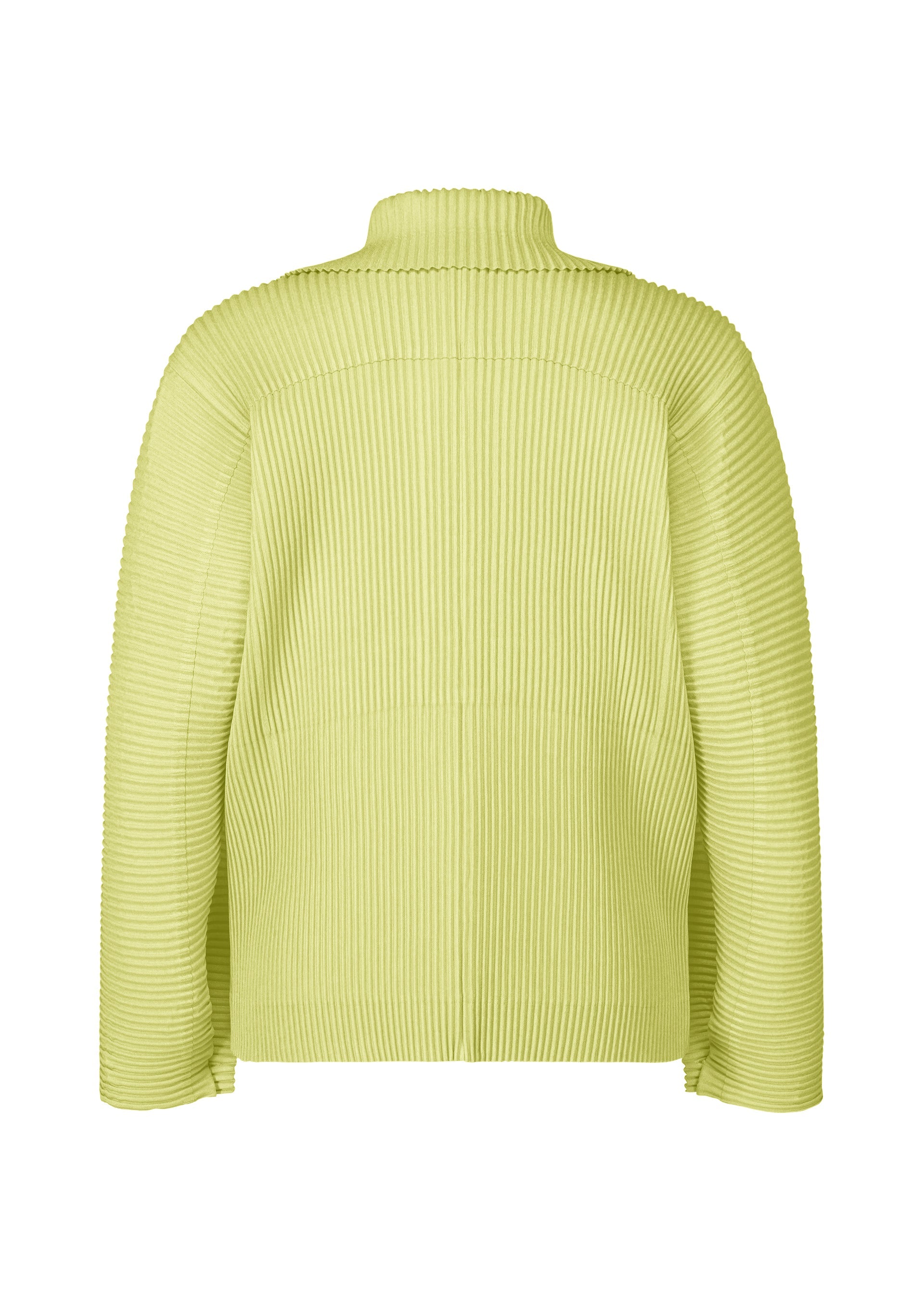 A detail shot of the HOMME PLISSÉ ISSEY MIYAKE LINEN LIKE jacket.