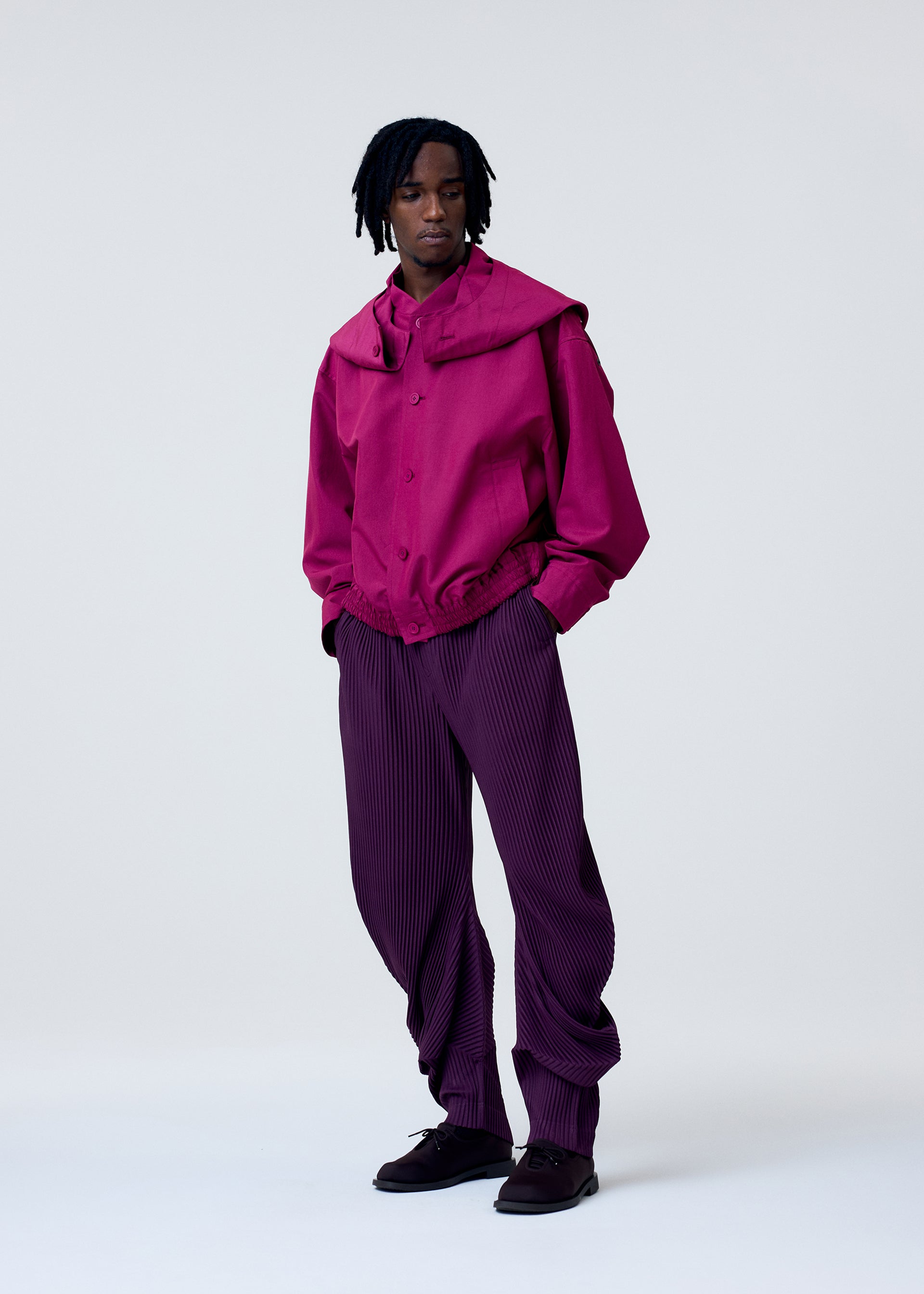 T*u様 1998A/W ISSEY MIYAKE breach jacket is this issey miyake fw1986 coat blue or black with beige
