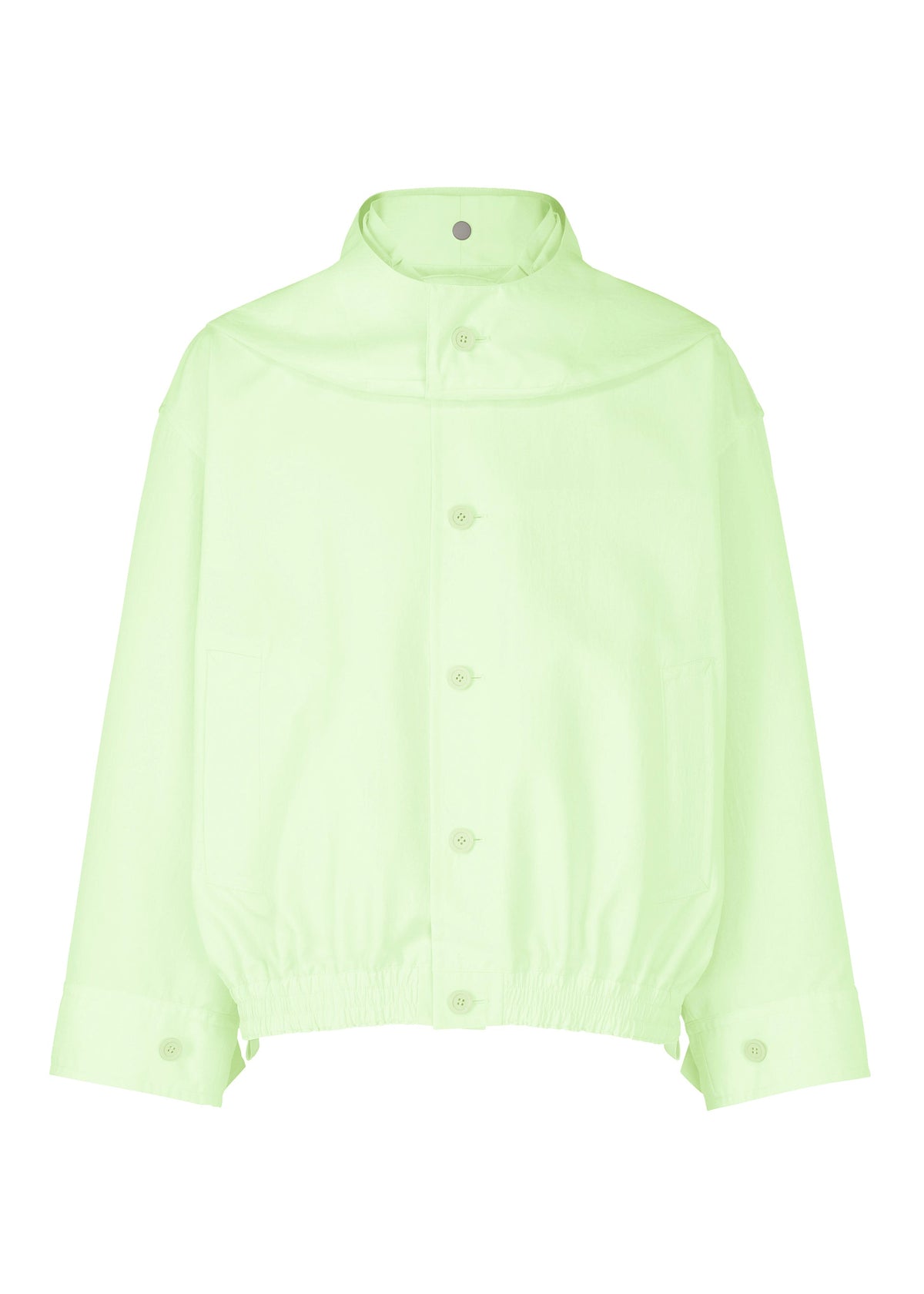 A product shot of the HOMME PLISSÉ ISSEY MIYAKE CARRIER CARRIED clothing in white green (06).