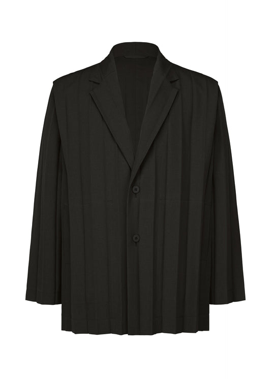 A product shot of the HOMME PLISSÉ ISSEY MIYAKE EDGE ENSEMBLE jacket in black (15).