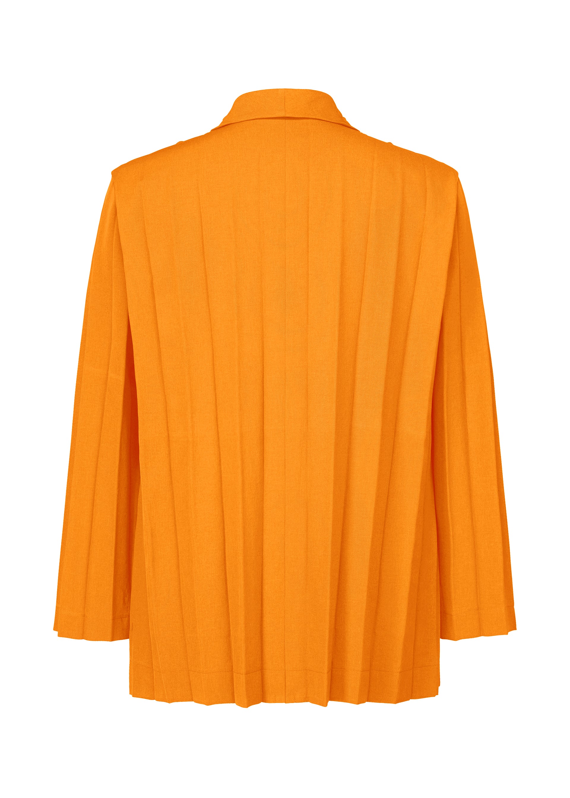 A detail shot of the HOMME PLISSÉ ISSEY MIYAKE EDGE ENSEMBLE jacket.