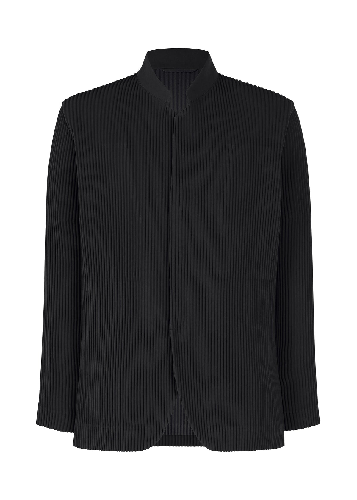 A product shot of the HOMME PLISSÉ ISSEY MIYAKE TUXEDO PLEATS jacket in black (15).