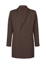 A product shot of the HOMME PLISSÉ ISSEY MIYAKE LINEN LIKE jacket in brown (44).