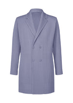 A product shot of the HOMME PLISSÉ ISSEY MIYAKE LINEN LIKE jacket in blue (72).