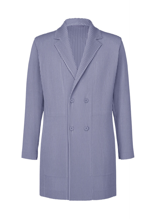 A product shot of the HOMME PLISSÉ ISSEY MIYAKE LINEN LIKE jacket in blue (72).