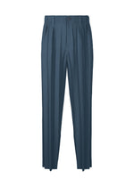 A product shot of the HOMME PLISSÉ ISSEY MIYAKE EDGE ENSEMBLE trousers in navy (75).