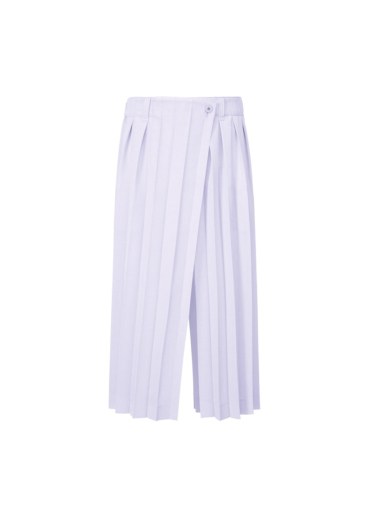 A product shot of the HOMME PLISSÉ ISSEY MIYAKE EDGE ENSEMBLE trousers in white blue (07).