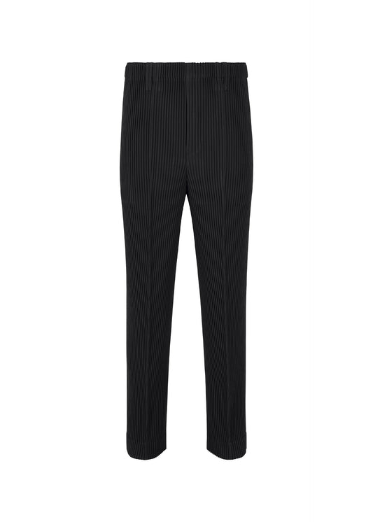 A product shot of the HOMME PLISSÉ ISSEY MIYAKE TUXEDO PLEATS trousers in black (15).