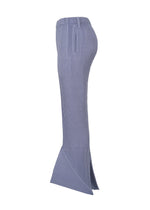 A detail shot of the HOMME PLISSÉ ISSEY MIYAKE LINEN LIKE trousers.