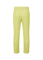 A detail shot of the HOMME PLISSÉ ISSEY MIYAKE LINEN LIKE trousers.