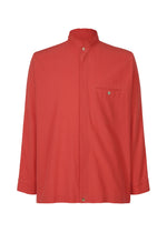 A detail shot of the HOMME PLISSÉ ISSEY MIYAKE STREAMLINE SHIRT clothing.