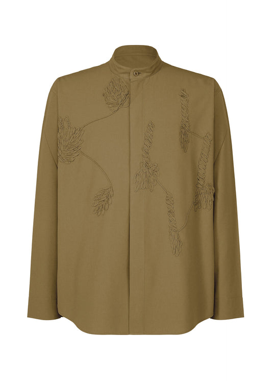 A product shot of the HOMME PLISSÉ ISSEY MIYAKE EMBROIDERY PRESS SHIRT shirt in .