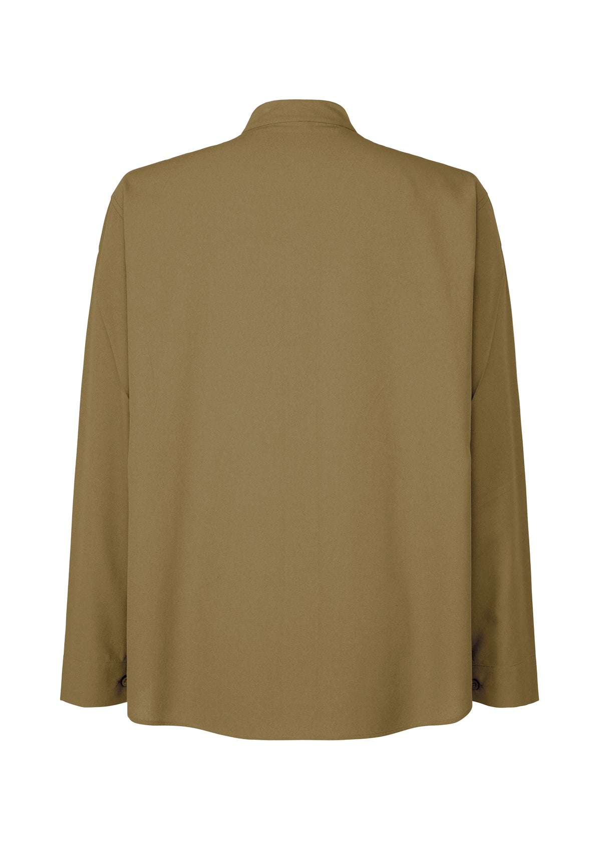 A detail shot of the HOMME PLISSÉ ISSEY MIYAKE EMBROIDERY PRESS SHIRT shirt.