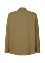 A detail shot of the HOMME PLISSÉ ISSEY MIYAKE EMBROIDERY PRESS SHIRT shirt.