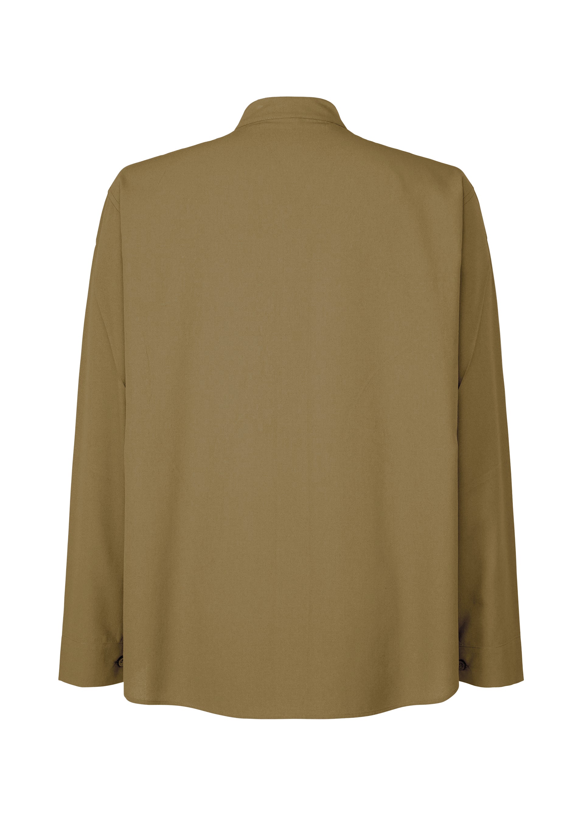 A detail shot of the HOMME PLISSÉ ISSEY MIYAKE EMBROIDERY PRESS SHIRT shirt.
