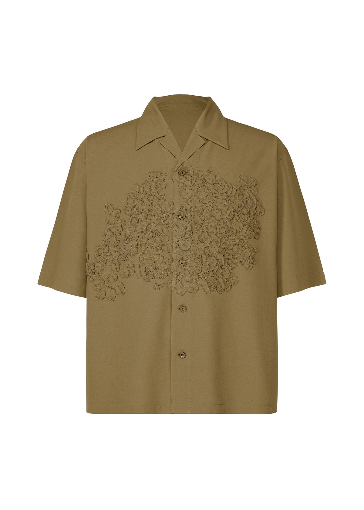 A product shot of the HOMME PLISSÉ ISSEY MIYAKE EMBROIDERY PRESS SHIRT shirt in .